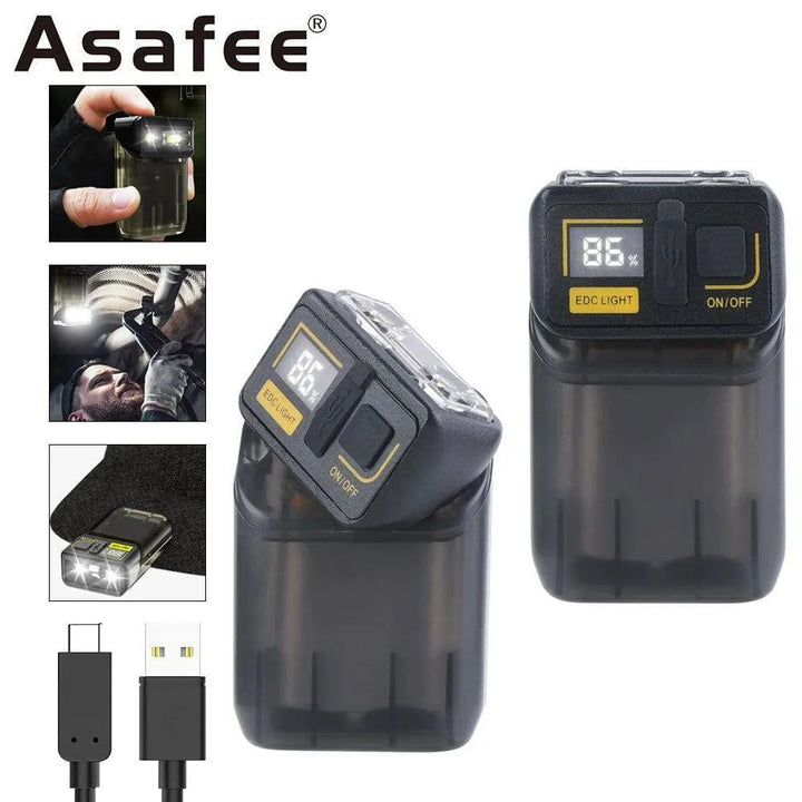 Keychain light, USB rechargeable mini torch, perfect for everyday carry and outdoor adventures.