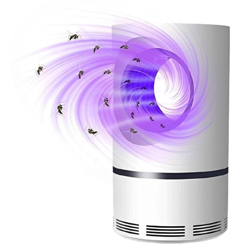 UV light insect trap for indoor & outdoor mosquito and fly control, chemical-free pest solution.