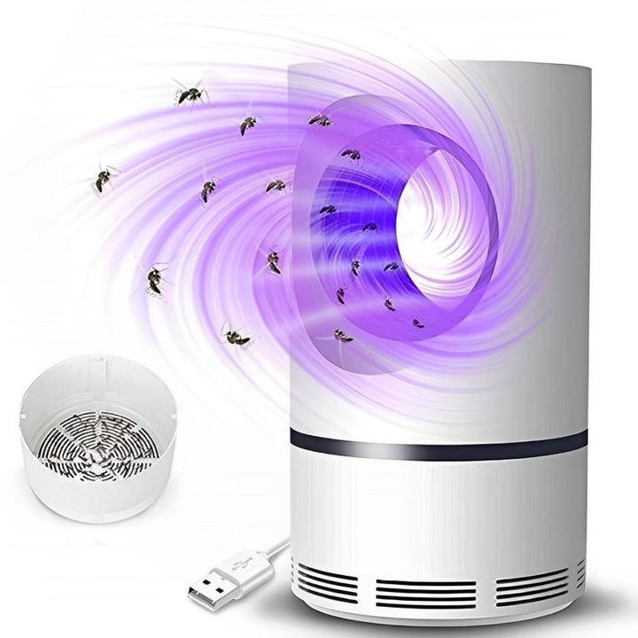 Sleek USB-powered UV light mosquito killer and fly trap for silent, effective home protection.