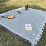 Cotton-Check Gray & White
