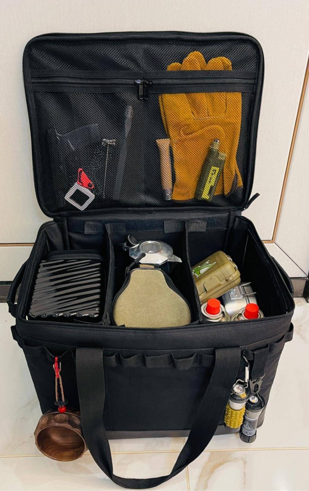 Hiking backpack and outdoor gear storage bag, designed for rugged outdoor use