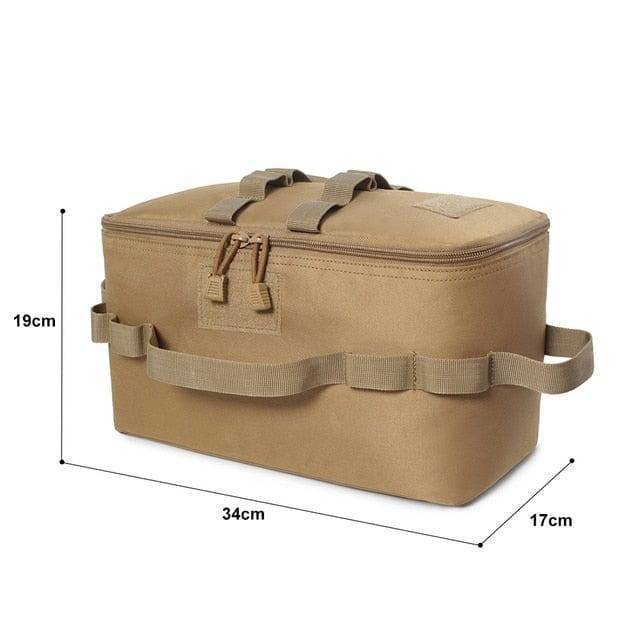 Collapsible camping bag with weather-resistant design, easy to store when not in use