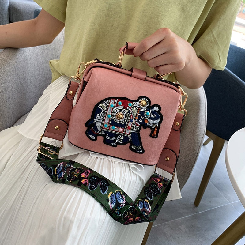 Multi-use bohemian bag: a lightweight embroidered mandala crossbody purse.