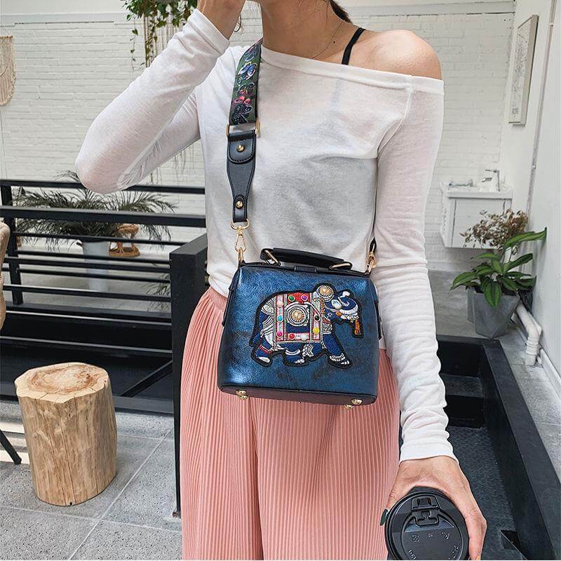 Stylish and practical: a lightweight bohemian embroidered mandala bag for women.