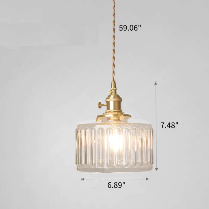 Modern vintage crystal pendant lamp, a beautiful statement piece for any room.
