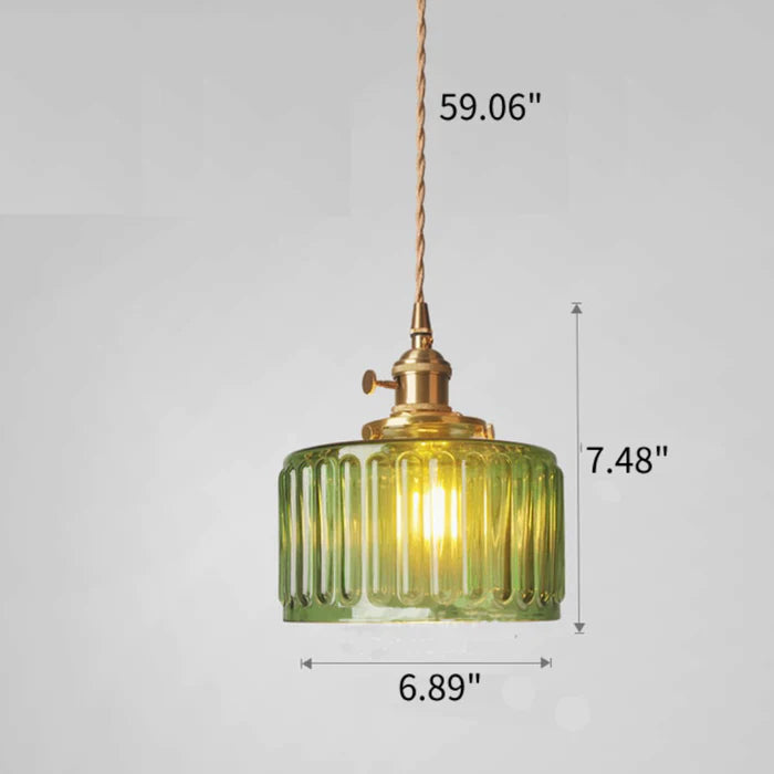 Crystal glass pendant light, vintage style, adds sparkle to home decor.