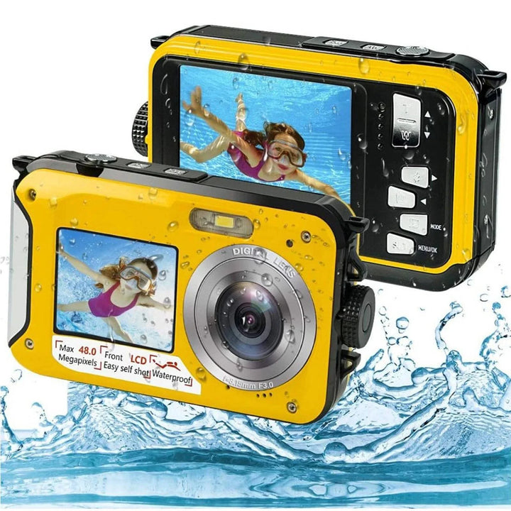Compact 1080P waterproof action camcorder for snorkeling, camping, and travel photography