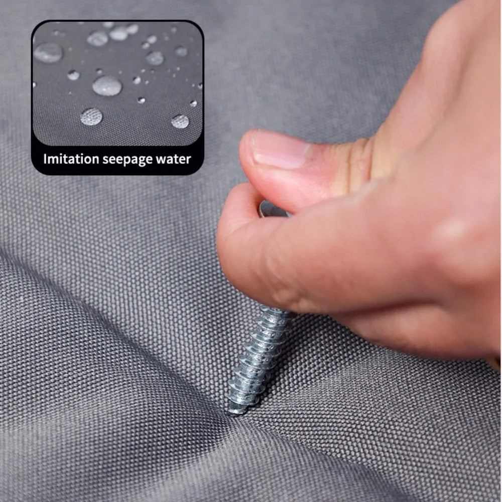 Durable waterproof pet bed, easy to clean. Features a cozy plush lining for your dog's restful sleep.