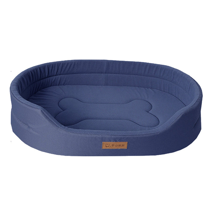 Luxury dog bed: waterproof exterior protects a deep, plush interior. Washable for lasting pet comfort.