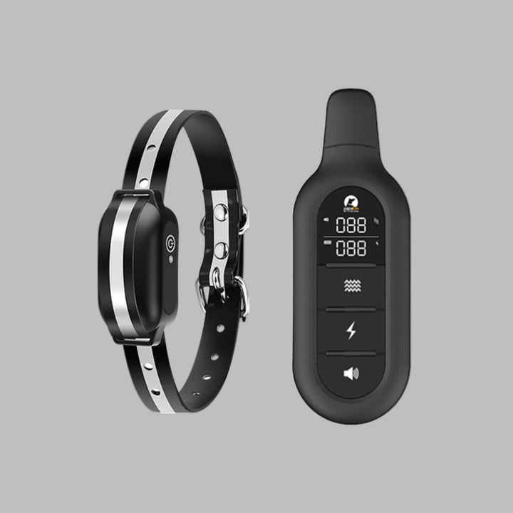 Waterproof dog training collar with 3300ft remote control for effective obedience and behavior correction.
