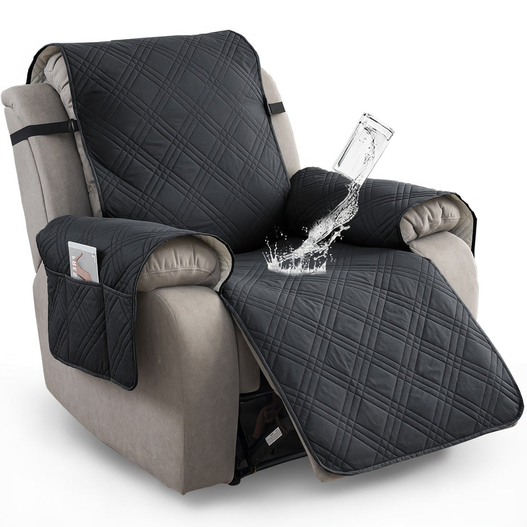 Stylish universal recliner protector, non-slip & waterproof. Easy-clean furniture slipcover perfect for active living rooms.