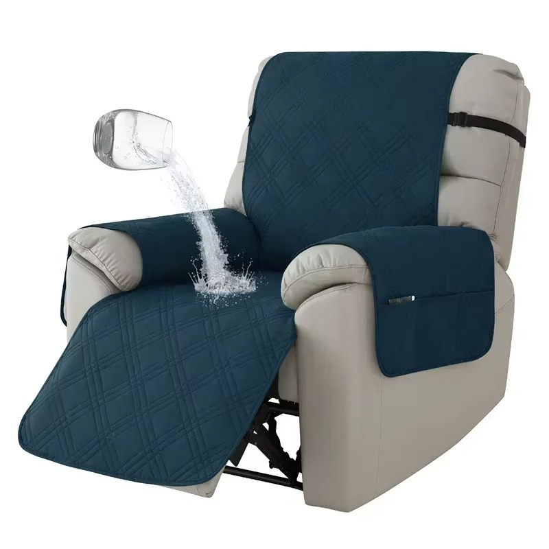 Spill-proof waterproof recliner cover for 1-seater armchairs. Ideal for homes with pets and active kids.
