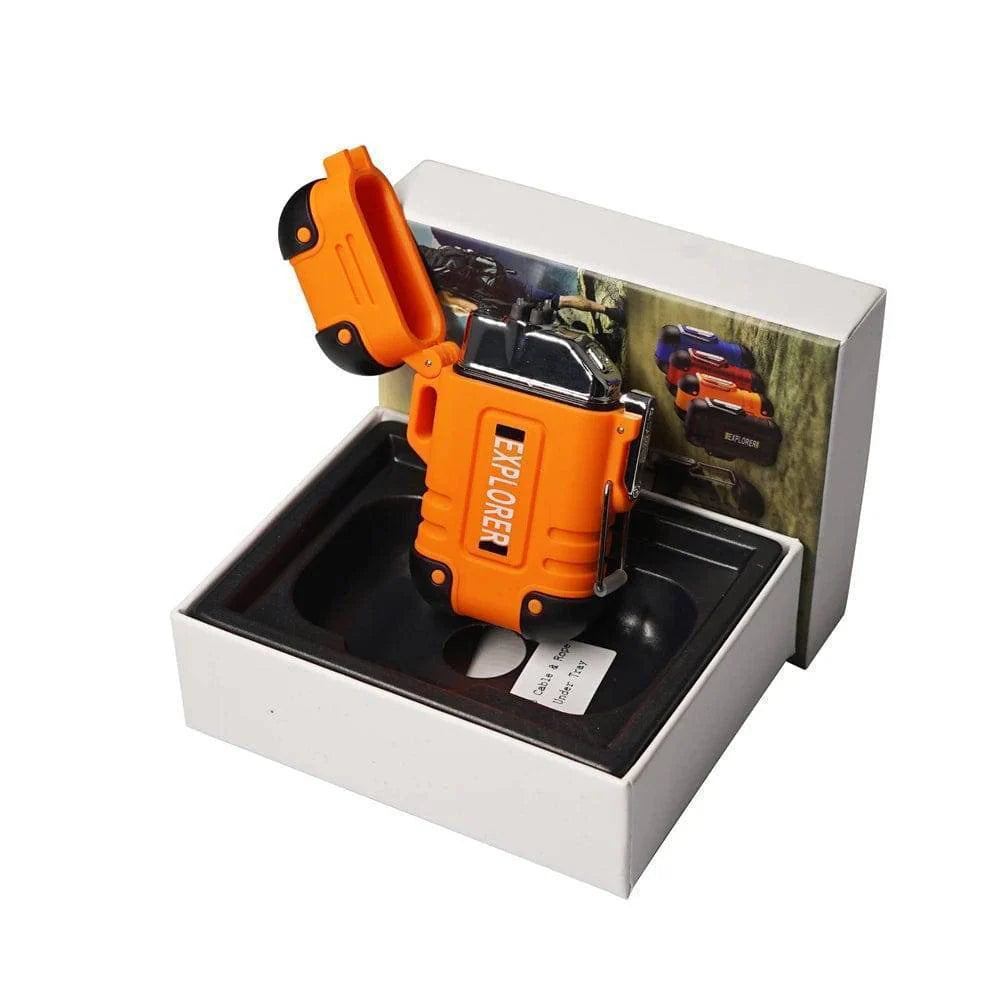 Rechargeable plasma dual arc lighter for camping, waterproof & durable