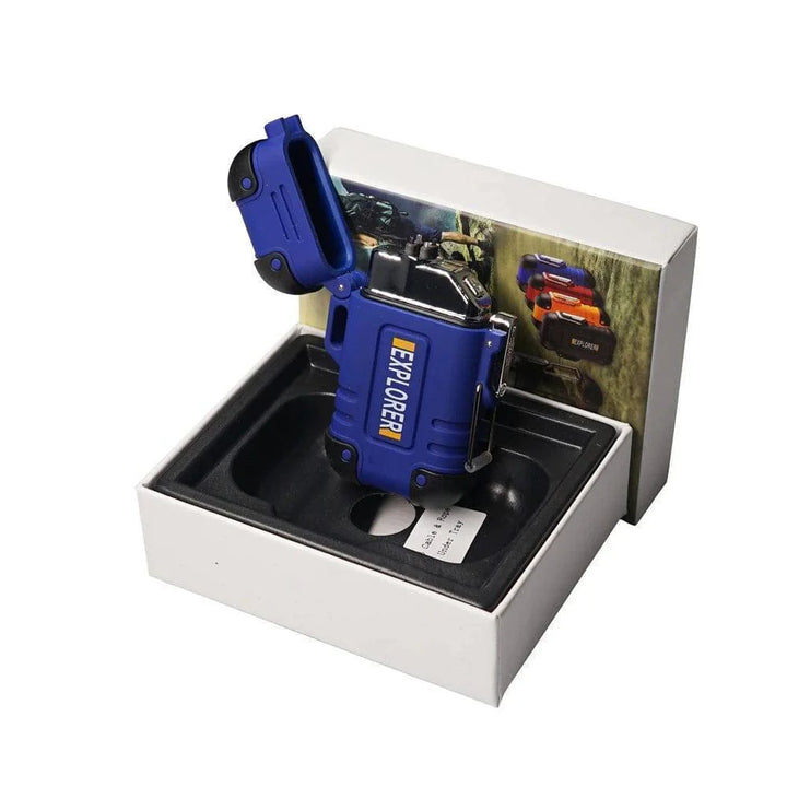 Dual arc plasma lighter, waterproof, USB rechargeable, perfect for travel