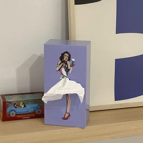 Decorative Whimsical Dancer tissue box, a charming and unique home decor piece.