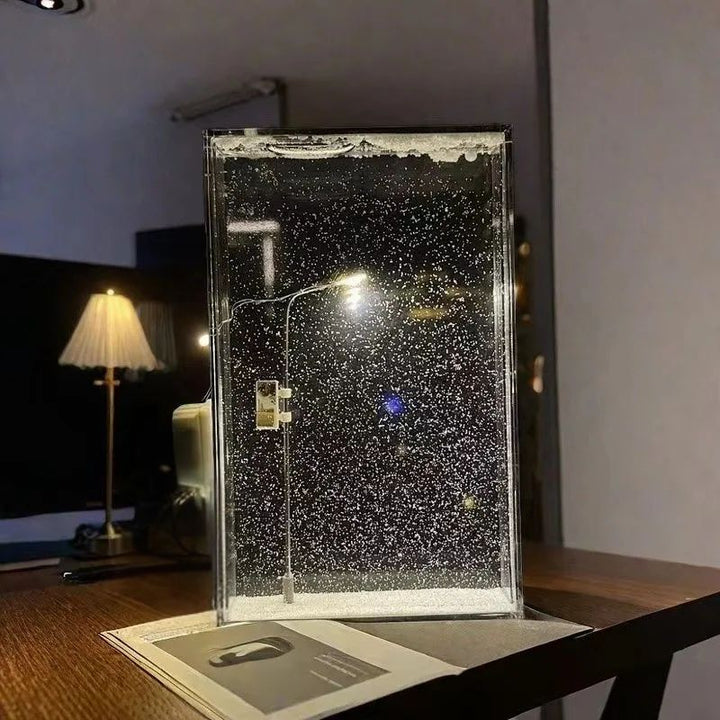 Winter's Veil LED Snowfall Light, projecting a beautiful winter snowfall effect, perfect for festive Christmas home decor.