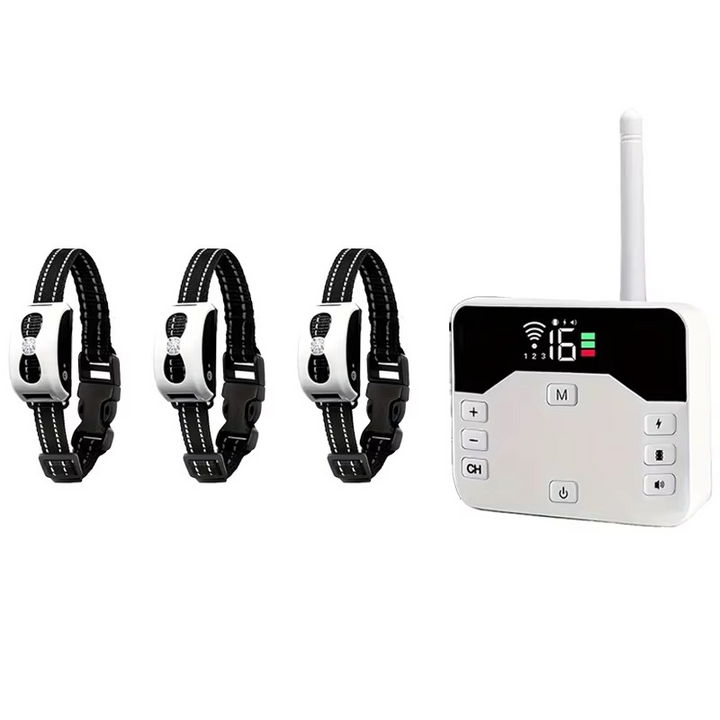 Reliable wireless pet containment system for effective dog training, outdoor use.