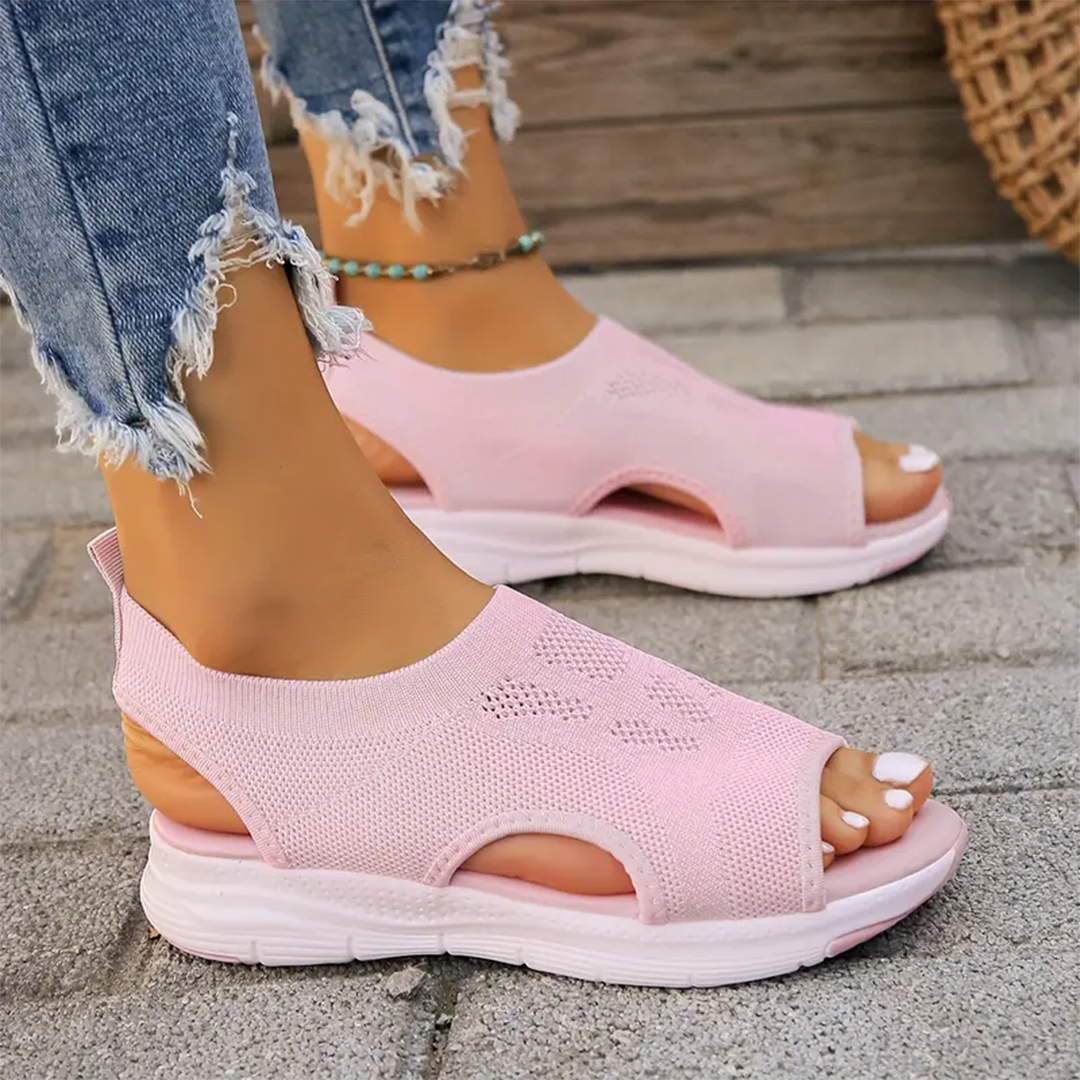Easy-adjust women's orthopedic sandals, comfortable and designed for walking support.