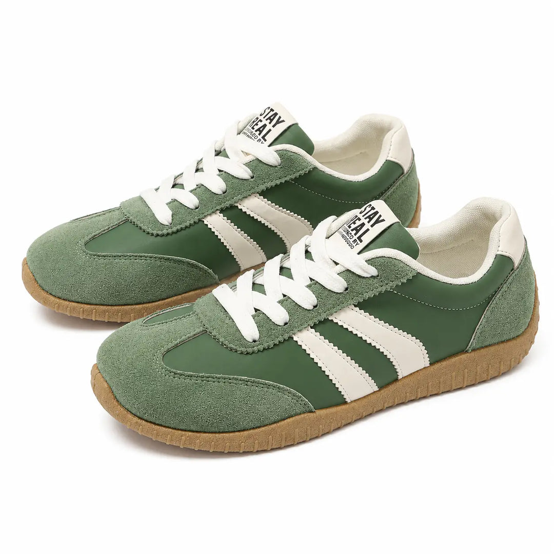 Women's arch support orthopedic wide fit trainers for daily comfort & foot pain relief.