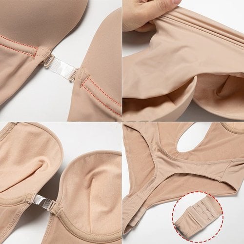 Elegant women's backless body shaper, perfect for formal evening wear. Seamless, invisible low-back sculpting.