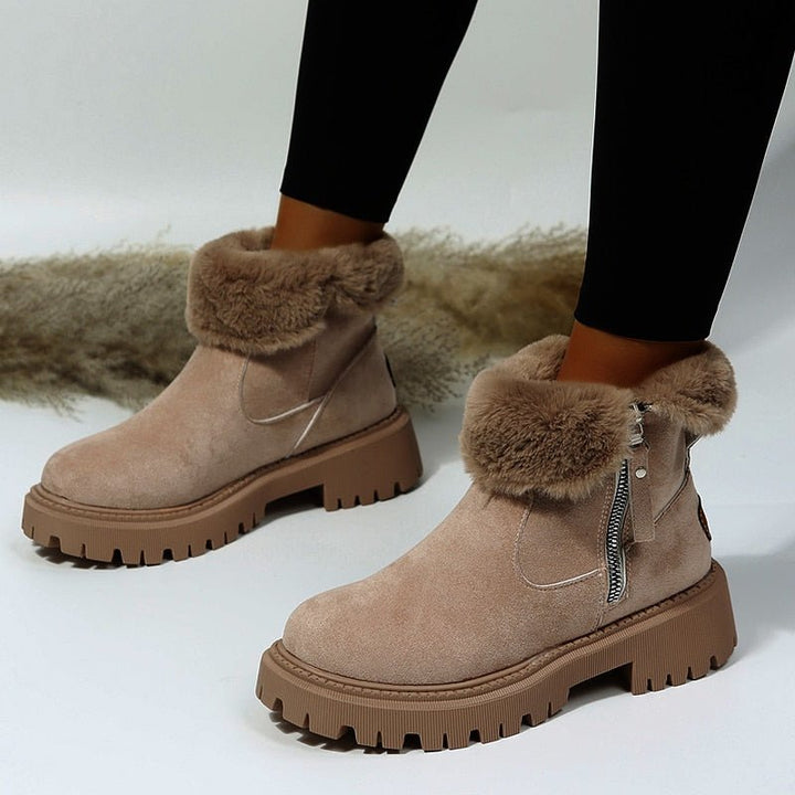 Durable women's outdoor winter boots, designed for snow with ultimate warmth & slip-on convenience.