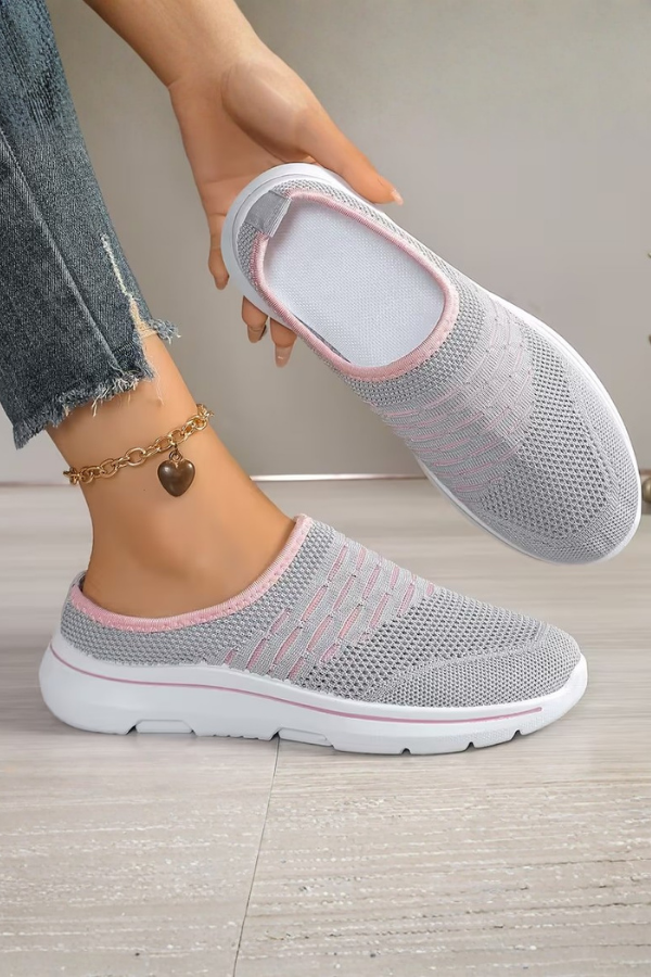 Comfortable women's slip-on platform mules, breathable & lightweight. Great for spring/summer casual & travel.