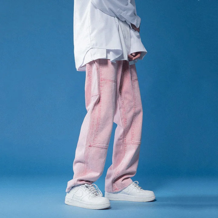 Women's Broadway relaxed fit jeans in classic blue wash, perfect for casual fashion & street style.
