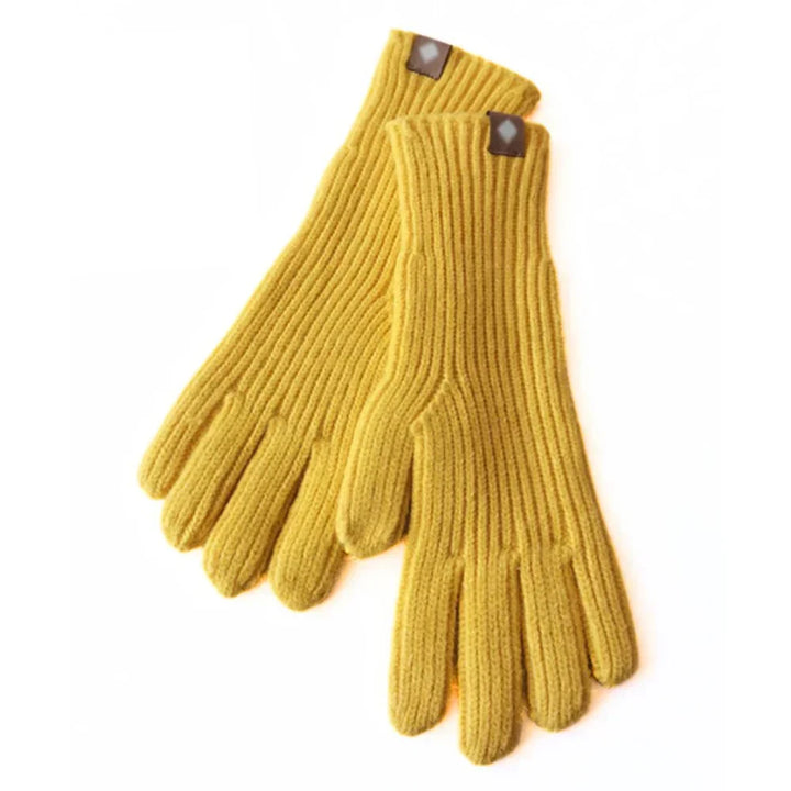 Essential winter accessory: casual knitted women's gloves, warm & touchscreen enabled.