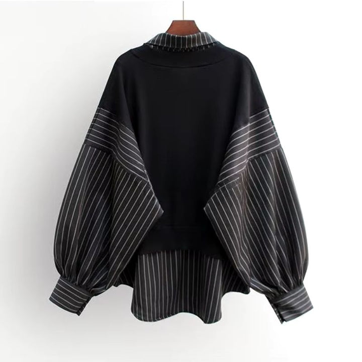 Comfortable & stylish women's layered blouse. Chic top for versatile office or casual wear.