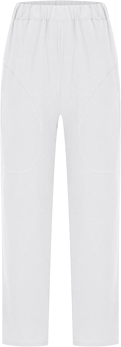 Fashionable women's relaxed fit trousers, perfect for effortless versatile wear.