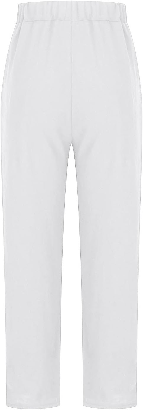 Comfortable women's wide leg bottoms, blending chic style with relaxation.
