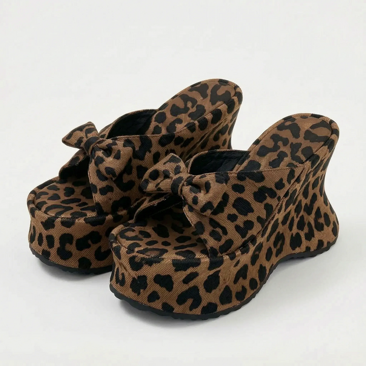 Open toe chunky platform sandals for women, slip-on design for easy wear and elevated casual style.