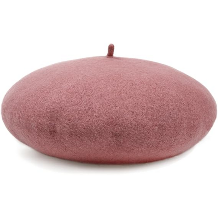 Women's classic black French beret hat, timeless chic style for elegant fashion.