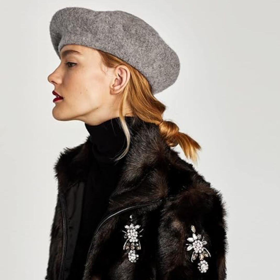 Fashion-forward women's French beret, perfect for adding a stylish touch to outfits.