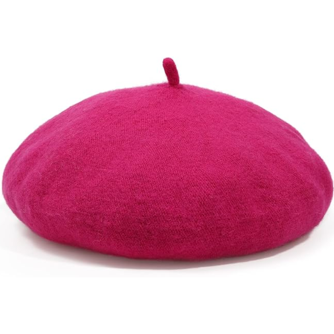 Timeless women's classic French beret, adds a touch of Parisian style to any outfit.