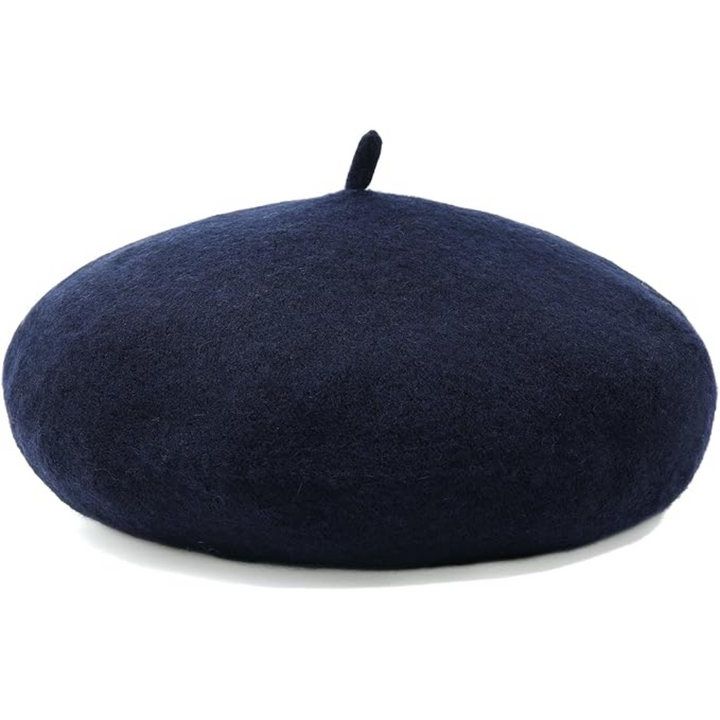 Stylish black women's French beret, perfect gift idea for fashion-forward individuals.
