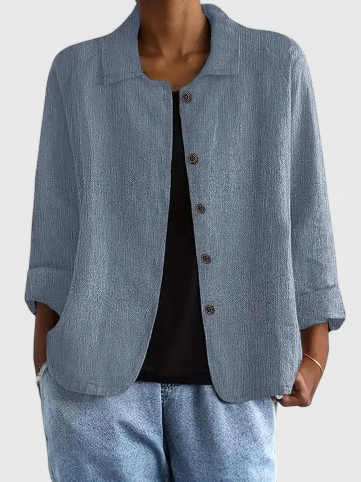 Simple women's classic top. Versatile style, soft fabric, lightweight for everyday fashion & comfort.