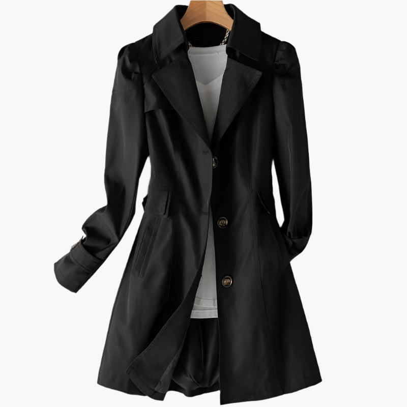 Timeless design women's trench coat with classic details, offering a sophisticated and elegant outerwear option.