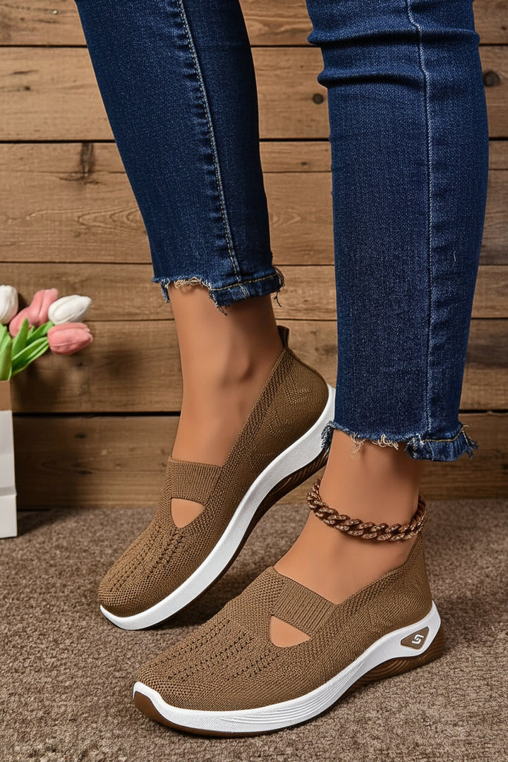Ergonomic Women's CloudStride comfort walking shoes, designed for all-day support and walking.