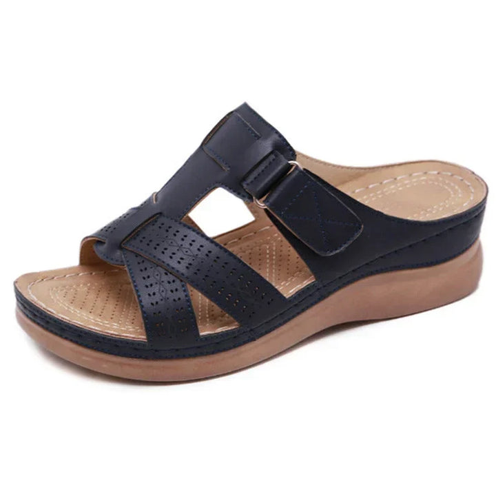 Women's Comfort Orthopedic Sandals: Arch support, adjustable strap for pain relief & stability.