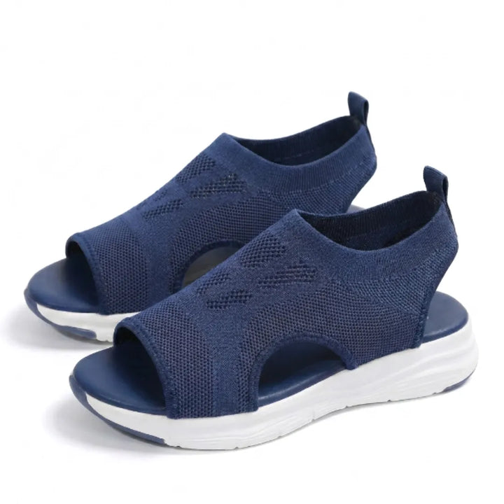 Casual women's summer wedge sandals, providing breathable comfort and orthopedic support.