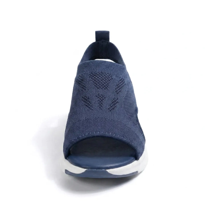 Women's comfort footwear: Orthopedic walking wedge sandals for everyday foot support.