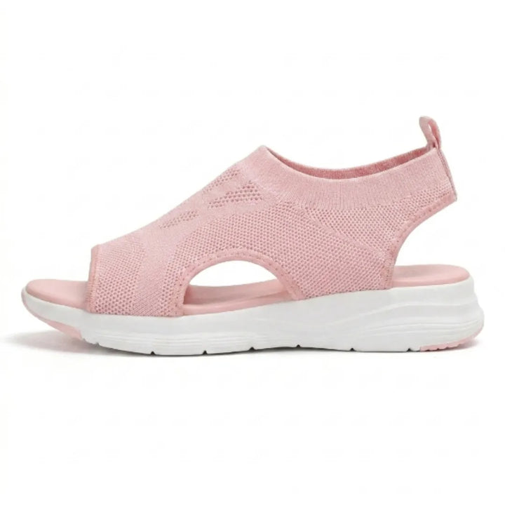 Premium women's walking wedge sandals with orthopedic comfort and breathable summer design.