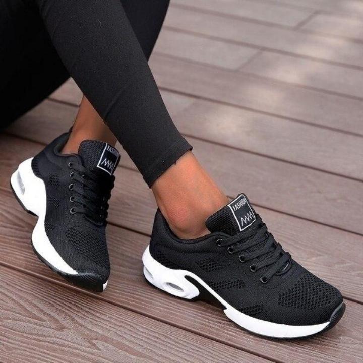 Female athletic walking shoes, designed for ultimate comfort, posture & foot support.