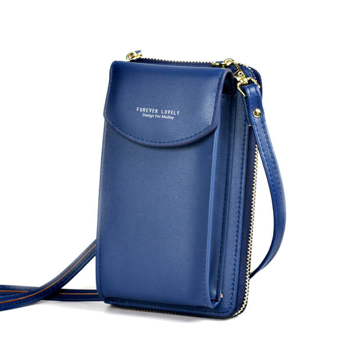 Everyday women's compact PU leather bag with adjustable strap, suitable for phone & wallet.