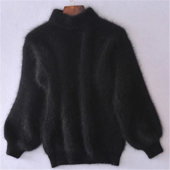 Women's everyday comfort pullover sweater. Versatile long sleeve cozy top for fall & winter casual elegant style.