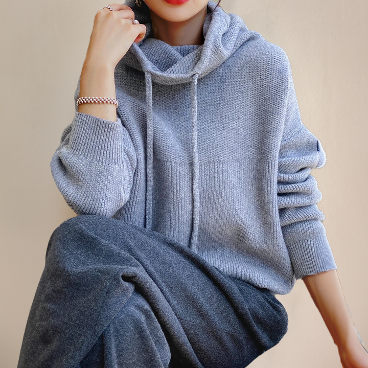 Soft high neck knitwear for women. Comfortable and chic layering sweater, essential for chilly days and casual style.