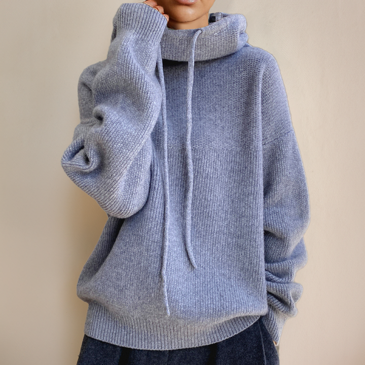 Warm women's high neck sweater, featuring a cozy knit for ultimate comfort & winter fashion. Great for layering.