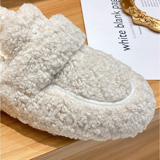Ultimate comfort gift: soft women's plush loafer slippers for cozy indoor relaxation.