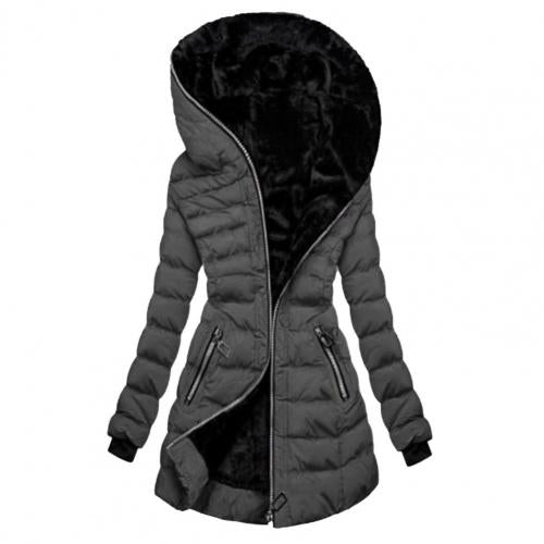 Essential women's warm winter coat, a cozy long jacket for cold weather fashion and outdoor style.